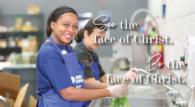 Christian school advertisement featuring attractive piping hot smiling female Christian high school student on the left lo...